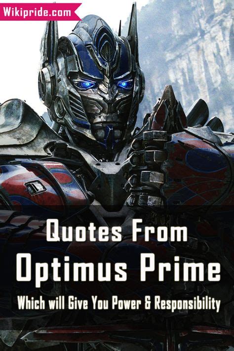 Best Optimus Prime Quotes Images In Optimus Prime Optimus