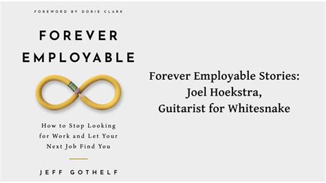 Forever Employable Stories Joel Hoekstra Guitarist For Whitesnake