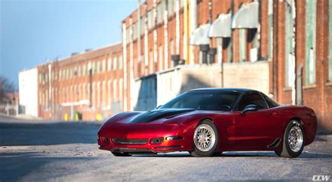 Red Chevrolet C5 Corvette Ccw Classic Forged Wheels Ccw Wheels