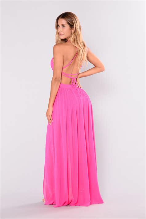 All Summer Long Maxi Dress Hot Pink