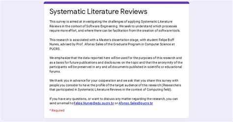 survey challenges of conducting systematic literature reviews on software engineering