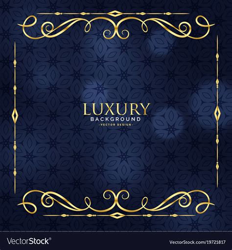 Luxury Invitation Floral Premium Background Vector Image
