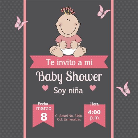 Invitacion Virtual De Baby Shower