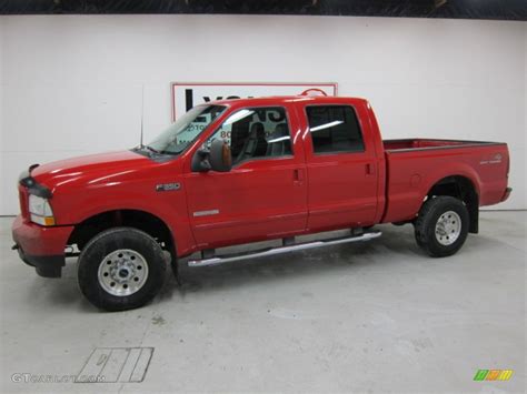 2003 Red Ford F350 Super Duty Xlt Crew Cab 4x4 51723306