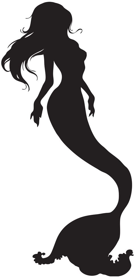 Mermaid Silhouette Clip Art Mermaid Png Download 38748000 Free