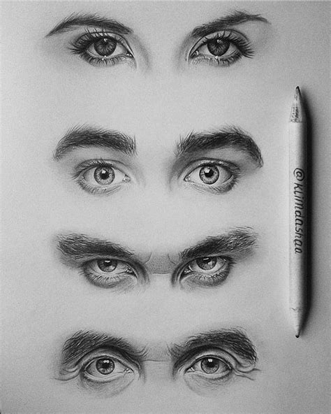 Realistic Eyes Drawing By Klimdashaa Full Image