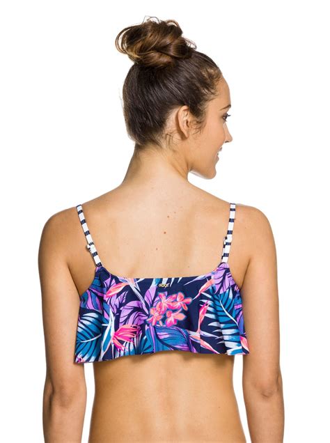 Tropical Daydream Flutter Swim Top Arjx303039 Roxy