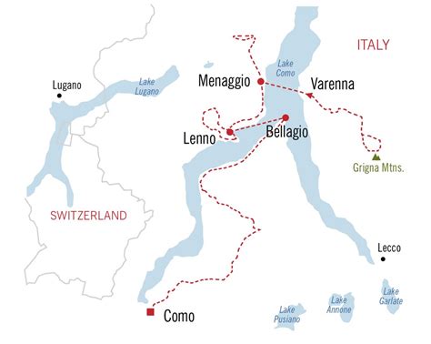 Lake Como Map Living Nomads Travel Tips Guides News And Information