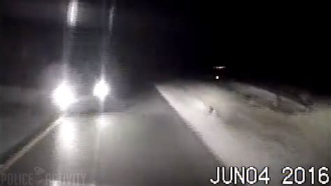 Dashcam Shows Drunk Driver Crashing Head On Into Cop Car Youtube