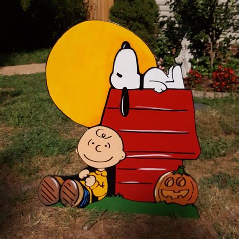 Peanuts Halloween Charlie Brown Yard Art Decorations Afrodecor Mount
