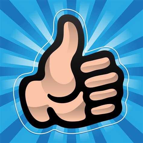 Thumbs Up Vector Clipart Best Images