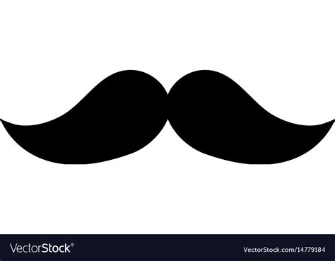 Mustache Mexican Isolated Icon Royalty Free Vector Image