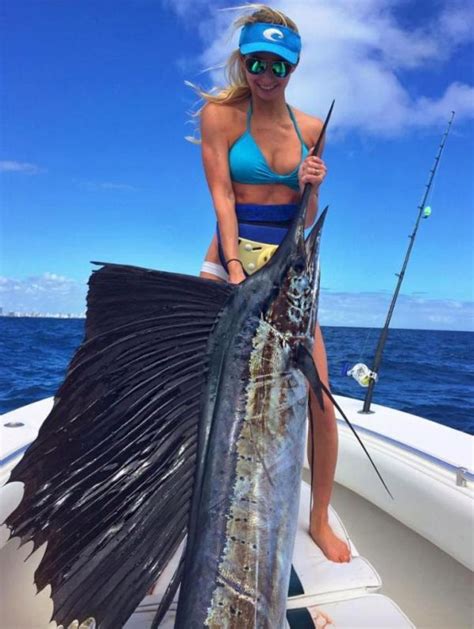 Bikini Model Who Loves Fishing Pics