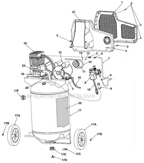 Coleman Air Compressor Parts List