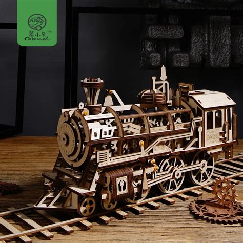 Buy Robud Diy Movable Locomotive By Clockwork Wooden
