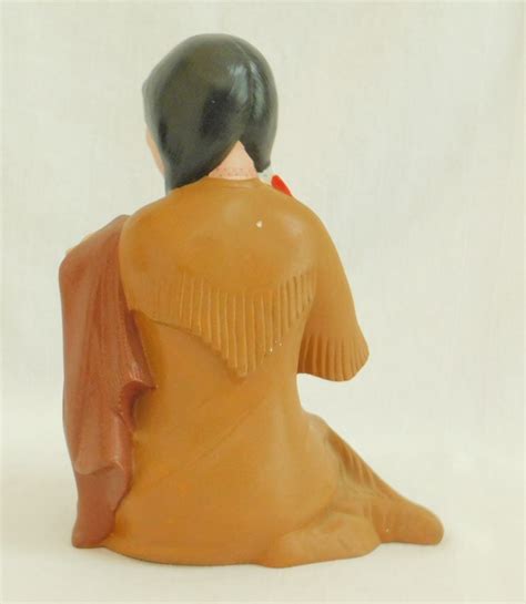 Vintage Ceramic Native American Indian Mother And Child Etsy