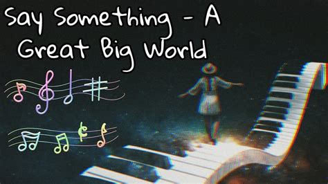 A Great Big World Say Something Piano Cover Youtube