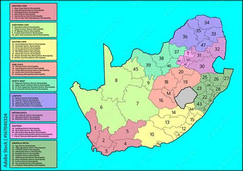 South Africa Map With Provinces Bundle Ph