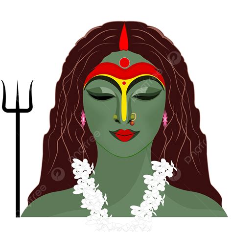 Navratri Durga Maa Kali Maa Durga Puja Png Dan Vektor Dengan