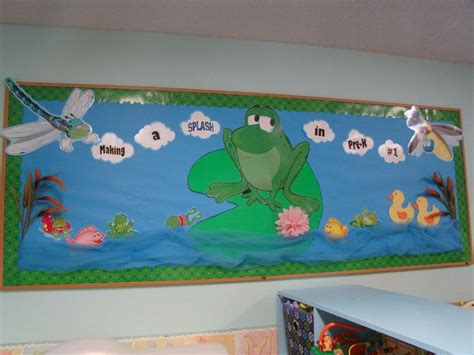 This application allows you to improve your teaching sessions. My Pond Classroom Bulletin Board | Classroom bulletin ...