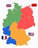 Deutschland Besatzungszonen 1945 - East Germany - Wikipedia | East ...
