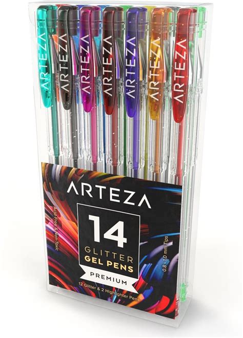 Glitter Gel Ink Pens Set Of 14 Arteza