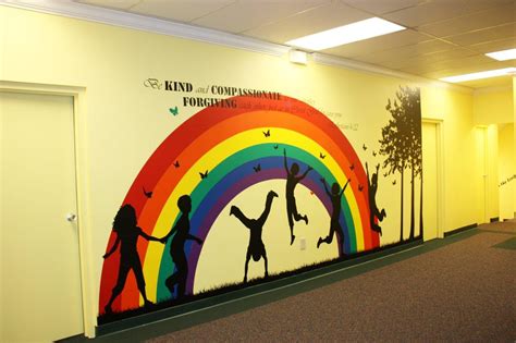 Children And Butterflies Mural Childrens Wall Decor