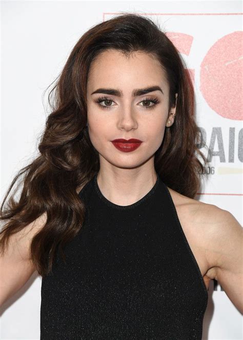 Lily Collins Retro Hairstyle Lily Collins Hairstyle Lily Collins Style