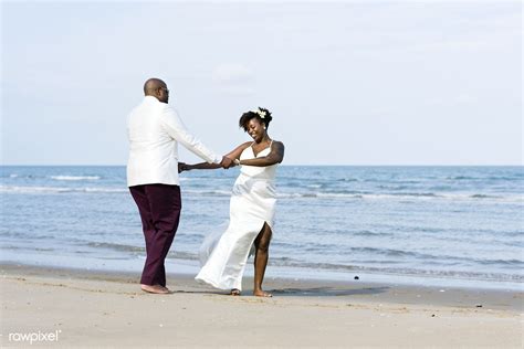 African American Couple Getting Married At An Island Free Image By