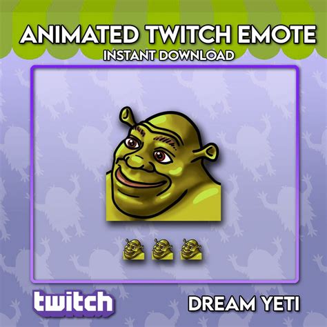Shrek Twitch Emote Etsy