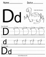 Kids Nursery Decorations by Dinky Cow | Letter d worksheet, Free ...