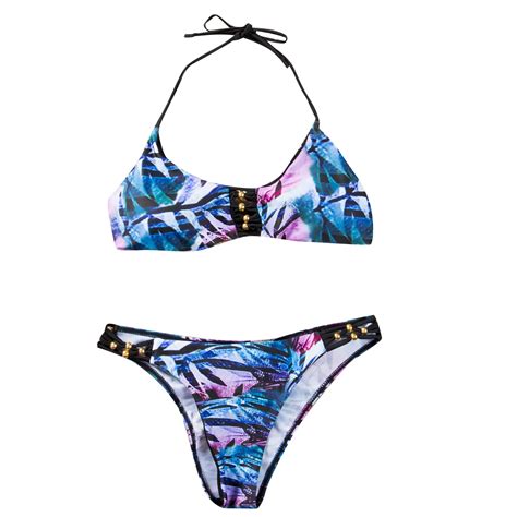 2017 Sexy Women Halter Bikini Set Muti Color Push Up Bandage Swimwear