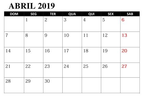 Calendario 2019 Abril Para Imprimir Calendario 2019 Abril Para Imprimir