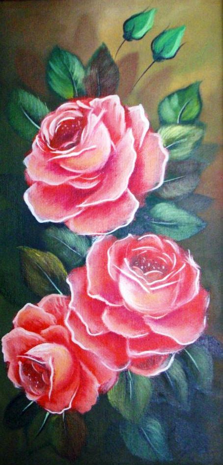 El Arte Es Su Máxima Expresión Cuadros De Rosas Pintadas Al óleo