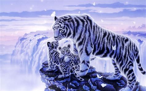 Wallpaper Id 1353890 No People Animal Big Cat Sky Tiger Cub