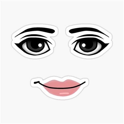 Roblox Woman Face Full Hd Sticker For Sale By Ameliawilder Redbubble