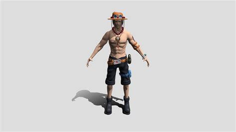 Ace One Piece Download Free 3d Model By Annalapatata 971342d Sketchfab