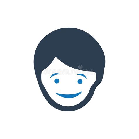 Boy Face Icon Stock Vector Illustration Of Kids Smiling 120042583