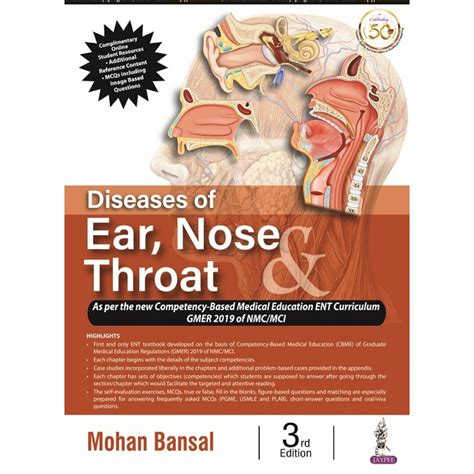 Diseases Of Earnose And Throat 3rd Edition 2021 Mohan Bansal