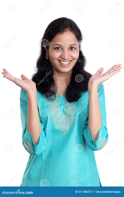 Excited Indian Woman Stock Image Image Of Pakistani 21188727