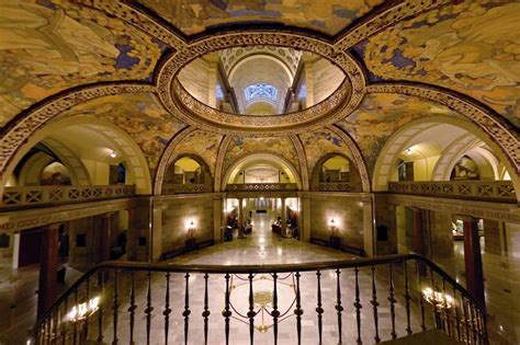 A View From The First Floor Rotunda Inside The Missouri Capitol Frank