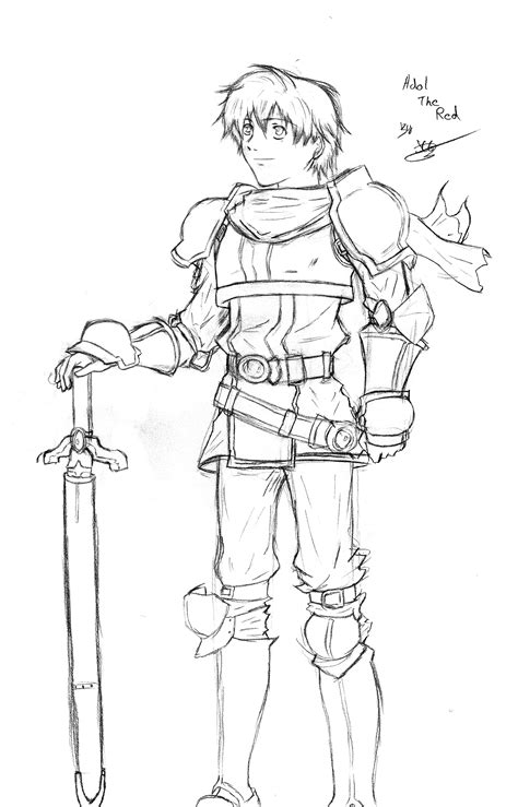 Adol The Red Sketch By Shana Leonhart On Deviantart