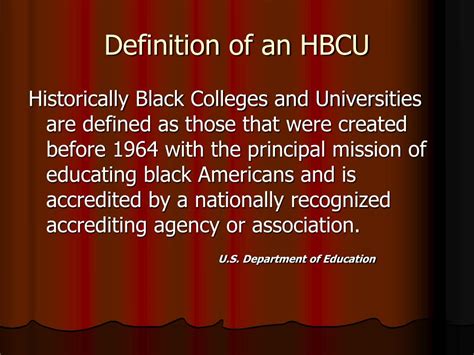 Ppt Historically Black Colleges And Universities Powerpoint Presentation Id