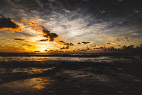 Moody Sunset ~ Nature Photos ~ Creative Market