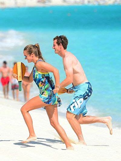Retro Bikini Andy Murray Girlfriend Kim Sears Wears A “yellow Bikini” At The Bahamas