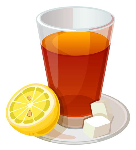 Tea With Lemon Png Transparent Image Download Size 3414x3793px