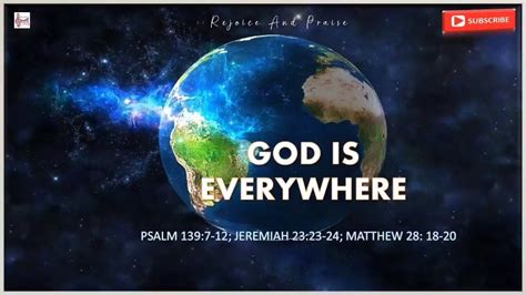 Daily Devotion Rejoiceandpraise God Is Everywhere Psalm