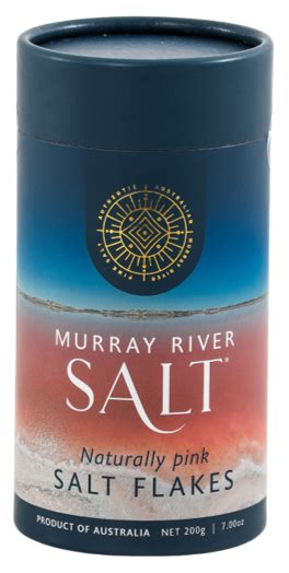 Murray River Salt® Flakes Canister 200g 7055oz Murray River Salt Usa