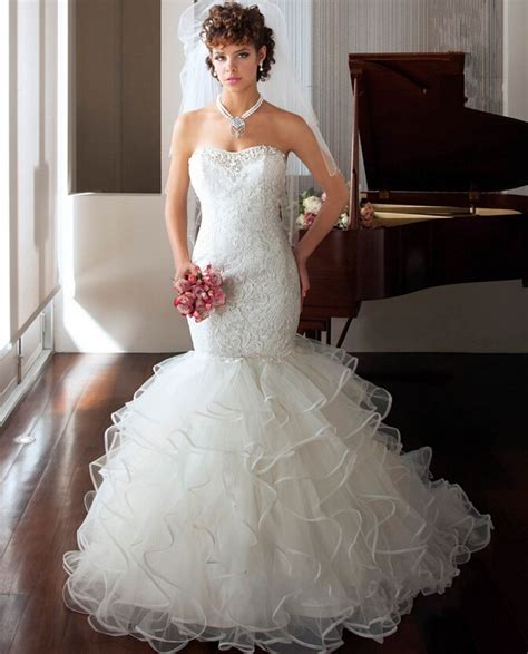 Romantic Mermaid Wedding Dress Spring Bridal Gowns Elegant Lace