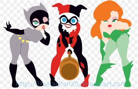 Poison Ivy Harley Quinn Catwoman Batman Gotham City Sirens Png